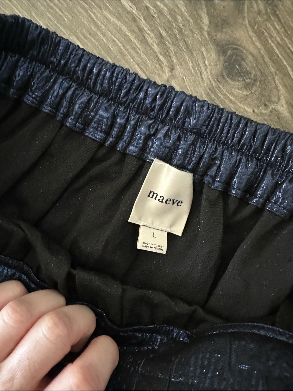Maeve Navy Brocade Full Mini Skirt - Picture 4 of 4